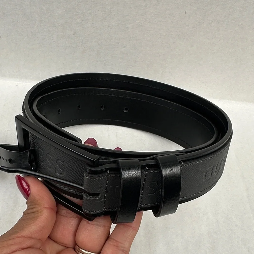 New Guess Black Men's Belt Bag SZ 34